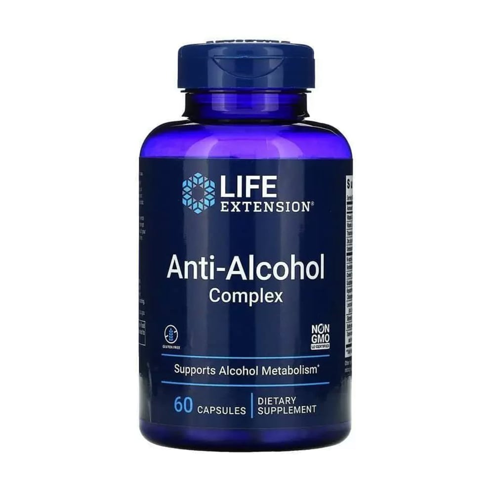 Антиалкогольний комплекс Life Extension Anti-Alcohol Complex, 60 капсул
