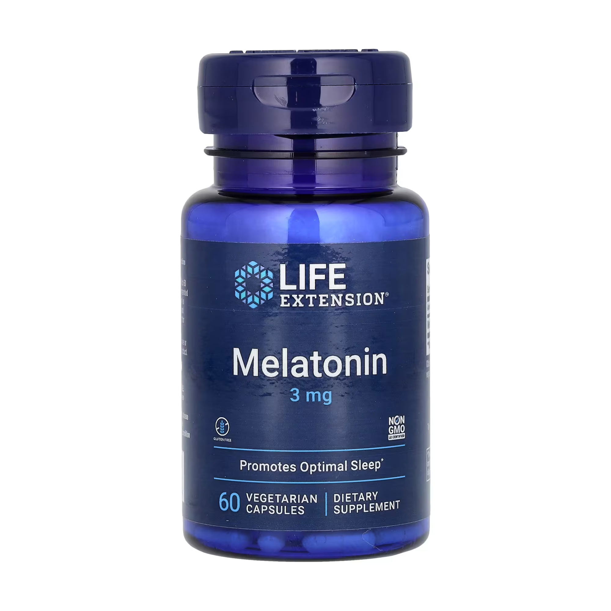 Мелатонін Life Extension Melatonin 3 мг, 60 вегетаріанських капсул
