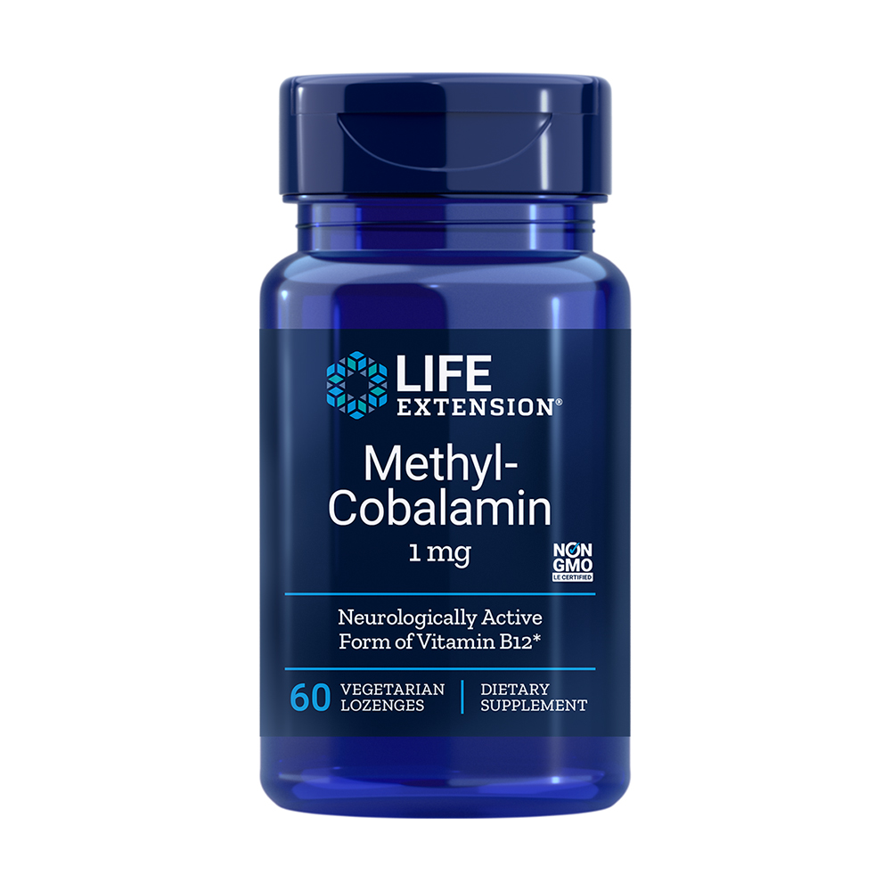 Вітамін B12 Метилкобаламін Life Extension Vitamin B12 Methylcobalamin 1 мг, 60 вегетаріанських льодяників